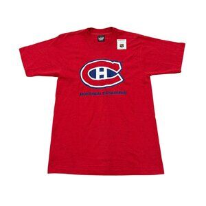 Vintage 1980s Montreal Canadiens NHL Deadstock Screen Stars T-Shirt Made in USA